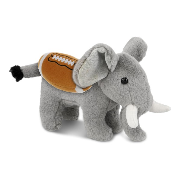 DolliBu Standing Elephant Stuffed Animal with Football Plush - Soft