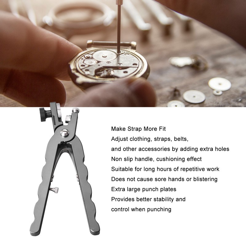 Watch Strap Hole Puncher Anti Slid Multifunction Precise Ergonomic Leather