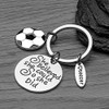Inspirational Soccer Keychain - 'She Believed She Could So She