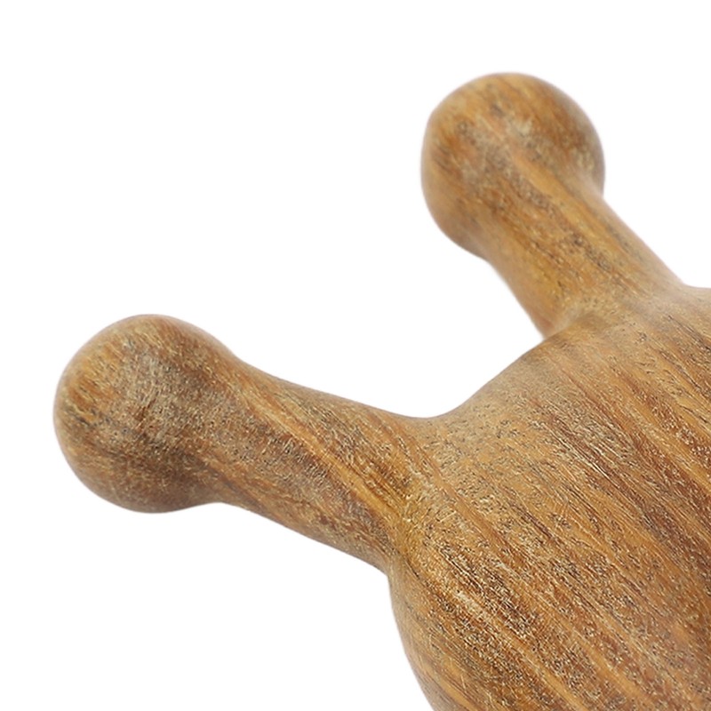Massage Hair Comb Head Scalp Meridian Comb Y Shape Wooden