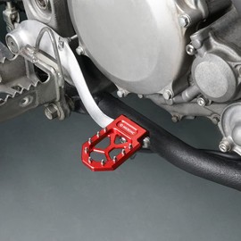 NICECNC Brake Lever Pedal Extension Foot Peg Extenders Compatible with Yamaha YFZ 450 2017, YFZ450R 2009 2010 2011 2012 2013 2014 2015-2020 2021 2022 2023, YFZ450X 2010 2011 Red