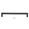 GlideRite 7-9/16 in. (192mm) Center-Center Solid Square Cabinet Bar Pull,