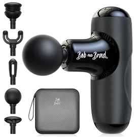BOB AND BRAD BOB AND BRAD Q2 Mini Massage Gun, Powerful Pocket-Sized Massager, Portable Muscle Massage Gun, Ultra Small & Quiet Massager with Carry Case for On The Go Usage, Gifts for Women Men Athletes (Black)