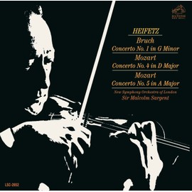Bruch: Violin Concerto No. 1 in G Minor, Op. 26; Mozart: Violin Concertos No. 4 in D Major, K.218 & No. 5 in A Major, K.219 (Sony Classical Originals) by Jascha Heifetz [['audioCD']]