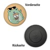 Jelly & Friends Frog with Bubbletea Magnet Round Kawaii Lucky