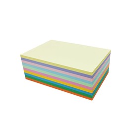 Ezyaid Heavyweight Color Index Cards, Thick Unruled Flash Cards 4 x 6 Inches Blank Study Note Cards 200 Sheets for Home School Office