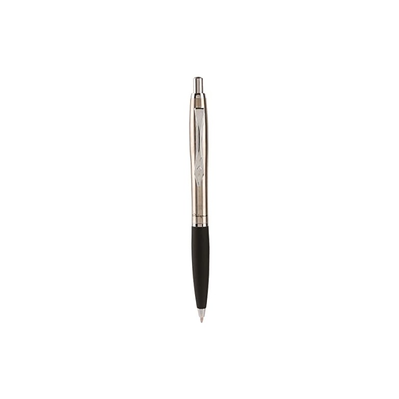 Platignum No. 9 Stainless Steel Ball Point Pen with Blue