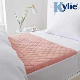 Kylie Premium Bed Pads | Pink | 2 Litre | Single Bed 91 x 74cm | Washable Absorbent Incontinence Sheets | Waterproof Backing | 50cm Mattress Tuck Flaps on Each Side