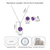 Philip Jones Sterling Silver Amethyst Gemstone Set