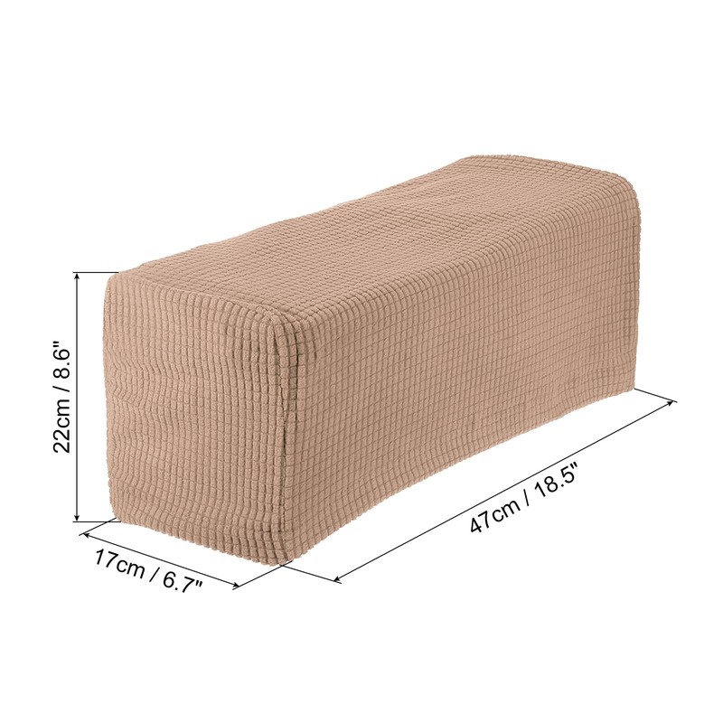 sourcing map 2pcs Stretch Armrest Covers for Chairs/Sofas, Couch Arm