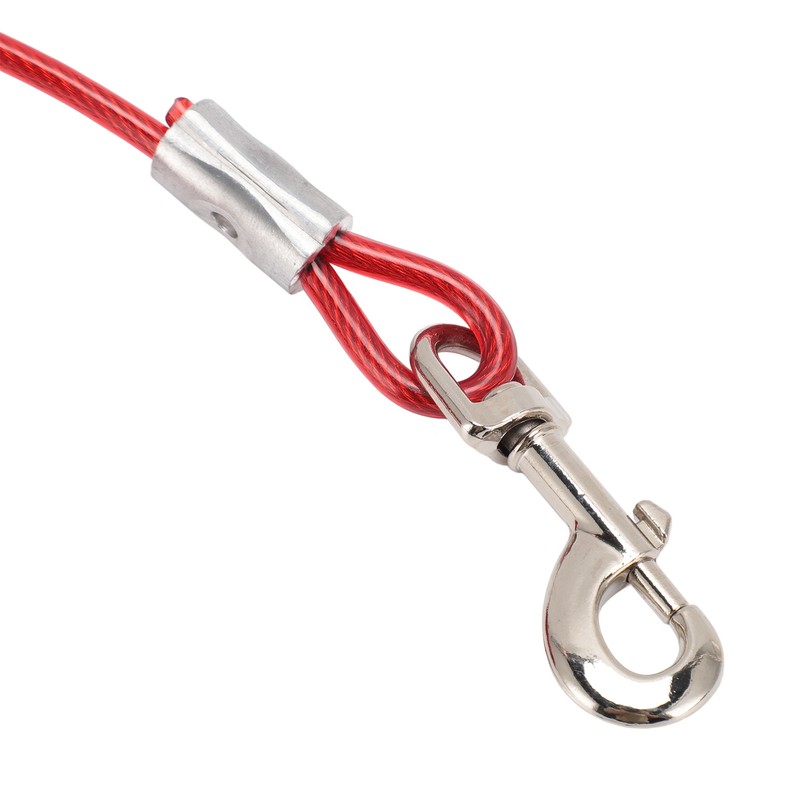 Dog Tie Out Cable Steel Wire Double Head Bite Resistant