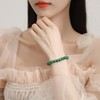 MAIBAOTA Malachite Bracelet, Stone Bracelets for Women Men, 8 mm