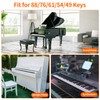runzoos 2 Sheets Piano Key Stickers for 88/76/61/54/49 Keys, Removable