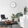 Lafocuse 3D Numbers Silent Wall Clock Black 30 cm Modern