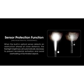 Nitecore MH12 Pro Tactical Flashlight, 3300 Lumen USB-C Rechargeable Long Throw Compact EDC Duty Light with Holster Sticker