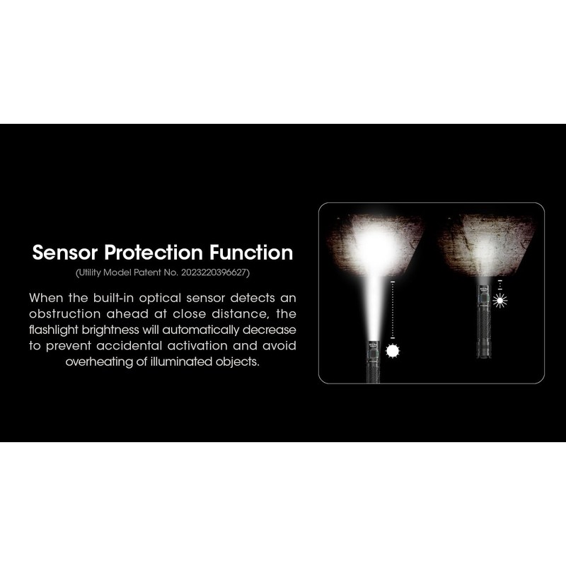 Nitecore MH12 Pro Tactical Flashlight, 3300 Lumen USB-C Rechargeable Long