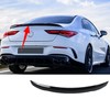 MUTUSAISI Gloss Black Rear Trunk Lip Spoiler Wing Fit for