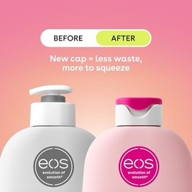 eos Shea Better Body Lotion Jasmine Peach, 24-Hour Moisture Skin Care, Lightweight & Non-Greasy, Made with Natural Shea, Vegan, 16 fl oz