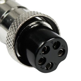 Lsgoodcare 10Pairs GX16-5Pin Aviation Wire Connector Thread Male Female Kit, 16MM GX16 5 Pin Din Metal Aviation Panel Chassis Socket 5A with 10Pcs Aviation Cover ﻿