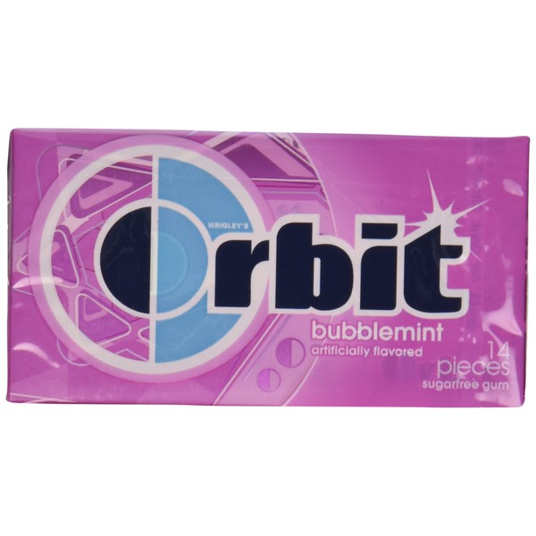 Wrigleys Orbit Bubblemint, 14-Count (Pack of 12)