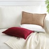 Artscope Corduroy Cushion Covers Pack of 2 Modern Patchwork Throw