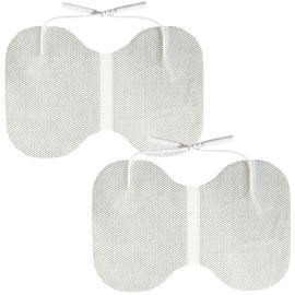 TENS Unit Electrode Pads 4"x6", Extra Large Butterfly-Shaped TENS Replacement Pads with Strong Adhesion, Reusable, Compatible with TENS 7000, AUVON TENS, 2mm Pin Connector, 2 Pcs for Electrotherapy