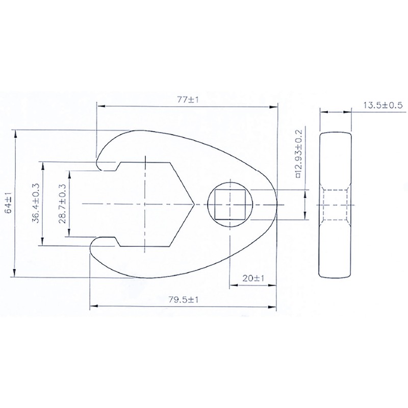 BGS 1759-36 | Crowfoot Spanner | 12.5 mm (1/2") Drive