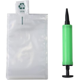 Miupoo Packaging Air Bags,Clear Plastic Inflatable Air Packaging Protector Bag with Free Pump Cushion,Air Inflatable Cushion Blocking Packaging Bag,4x6 Inches,50 Pieces