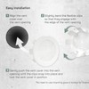 Vent Systems 4'' to 5'' Inch White Adjustable Air Vent