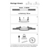 LICHT DISCOUNT LED Recessed Spotlight 68 mm Brushed Aluminium Ceiling