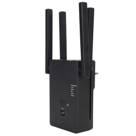 1200Mbps WiFi Extender for Home Office, 5G Dual Band WiFi SignalRange Extender, Wireless AP WiFi Internet Amplifier with 4 Antennas, Up to 105 Devices