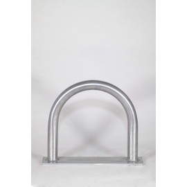 12" (H) x 13" (W) Aluminum Handrail w/Flat Base Plate - Safety Grab Bar - Marine, Docks, Decks, Boats, Pools, Hot Tubs