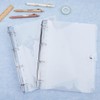 SUPERFINDINGS 2PCS Clear A4 Notebook Binder PVC Plastic Binder Covers