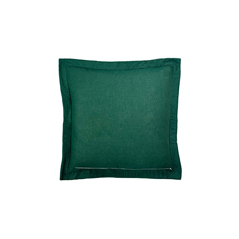 Paoletti Palmeria Cushion Cover, Emerald, 60 x 60cm