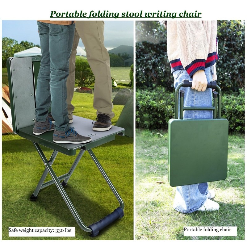 MOGUOBIN Folding Camping Chair Stool Portable Fishing Stool Outdoor Folding