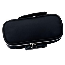 Pencil Case with Lock, Stylish Portable Pencil Case for School (Black)