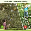 INFLATION Fruit Picker Tool,Apple Picker Pole with Basket,13 FT Adjustable