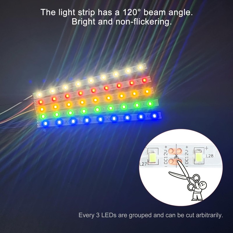 YIXISI 15 PCS 150mm Prewired Strip LED, 12V - 18V