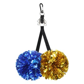 Lovecheer Pom Pom Holder for Backpack Cheer Bow Holder Protect Cheer Poms Adjustable Holder Ties Perfect Cheerleaders Sports Gifts Black