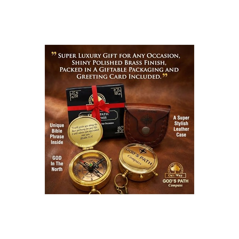 God's Path Compass – Communion & Confirmation Gift for Teenage