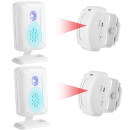 Relaxweex 2 Set Bed Alarm Motion Sensor Alarm 4 Volume Level Adjust 25dB-113dB Bed Alarm and Fall Prevention Monitoring Indoor for Elderly Dementia Patient Caregiver Alert Bell for Shop Store