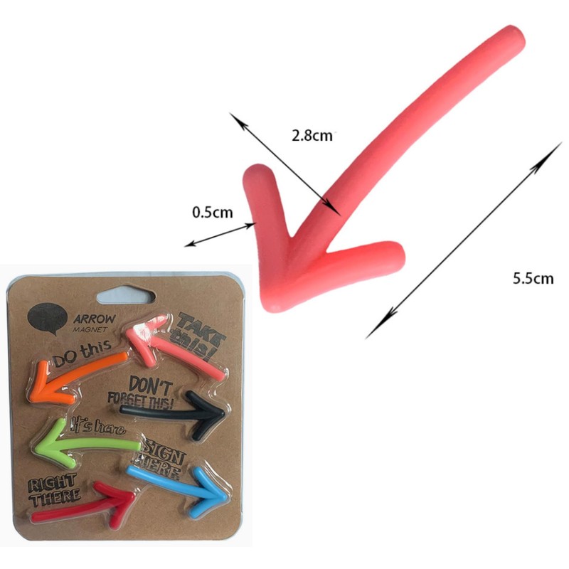 HannaFires 12PCS Creative Arrow Shaped Fridge Magnet Set– Fun 3D
