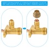 PATIKIL Air Conditioner Stop Valve, Fit for 3/8" OD Copper