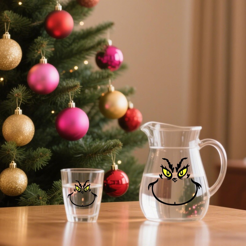 65Pcs Christmas Flat Surface Stickers - Waterproof Vinyl for Windows,