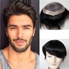 Lumeng Wigs For Men Hairpiece Mono Lace Systems Mens Toupee