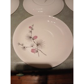 ALLEGHENY WARE Wild Clover 6" SAUCERS Cannonsburg, Pa.  NEW