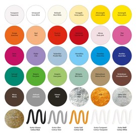 Viva Decor Window Colour (Gold, 90 ml) Window Paints for Removable Pictures and Stickers for Decoration, Mirrors, Tiles, Vases and Windows - Made in Germany