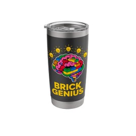 Master Builder Kids Building Blocks Brick Toys Birthday Boys Stainless Steel Insulated Tumbler