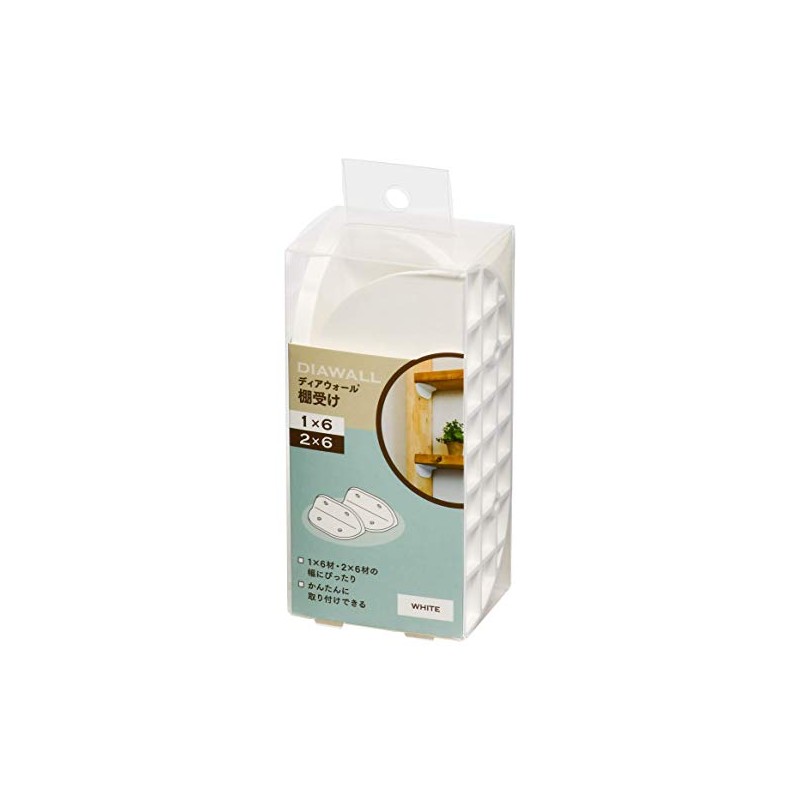 Wakaisangyo Deer Wall S DWT26W White Main Body: Depth 1.7
