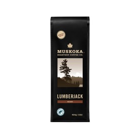 Muskoka Roastery Coffee, Lumberjack, Medium Roast, Whole Bean Coffee, 454g